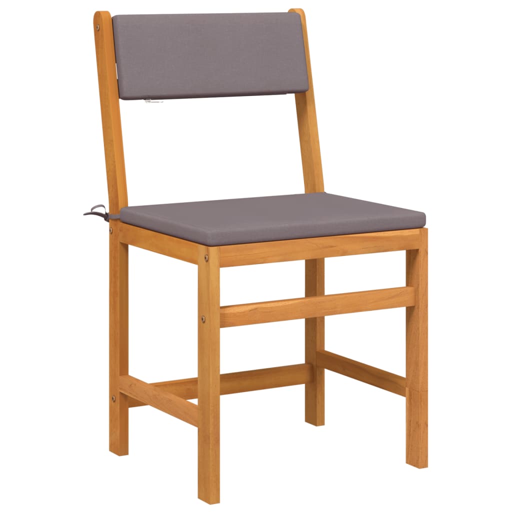 vidaXL Σετ Επίπλων Βεράντας 3 τεμ. από Μασίφ Ξύλο Ακακίας με Μαξιλάρια