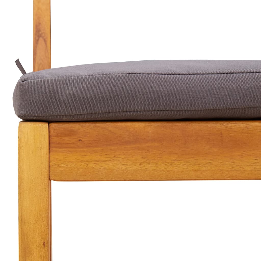 vidaXL Σετ Επίπλων Βεράντας 3 τεμ. από Μασίφ Ξύλο Ακακίας με Μαξιλάρια