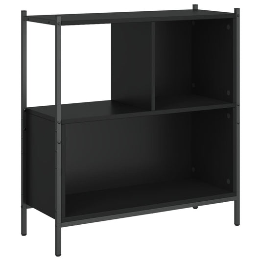 vidaXL Βιβλιοθήκη Μαύρη 72 x 28 x 77,5 εκ. από Επεξεργασμένο Ξύλο