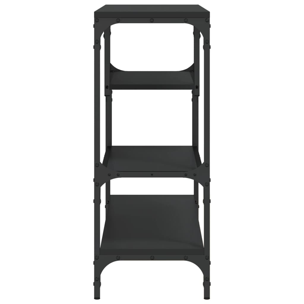 vidaXL Τραπέζι Κονσόλα Μαύρο 100x30x75 εκ. από Επεξεργ. Ξύλο