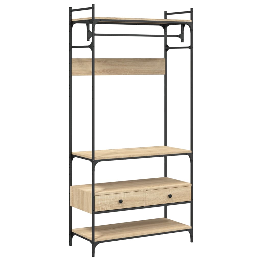 vidaXL Ντουλάπα με Συρτάρια Sonoma Δρυς 89x39x184,5 εκ. Επεξ. Ξύλο