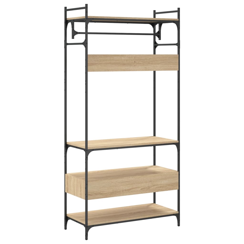 vidaXL Ντουλάπα με Συρτάρια Sonoma Δρυς 89x39x184,5 εκ. Επεξ. Ξύλο