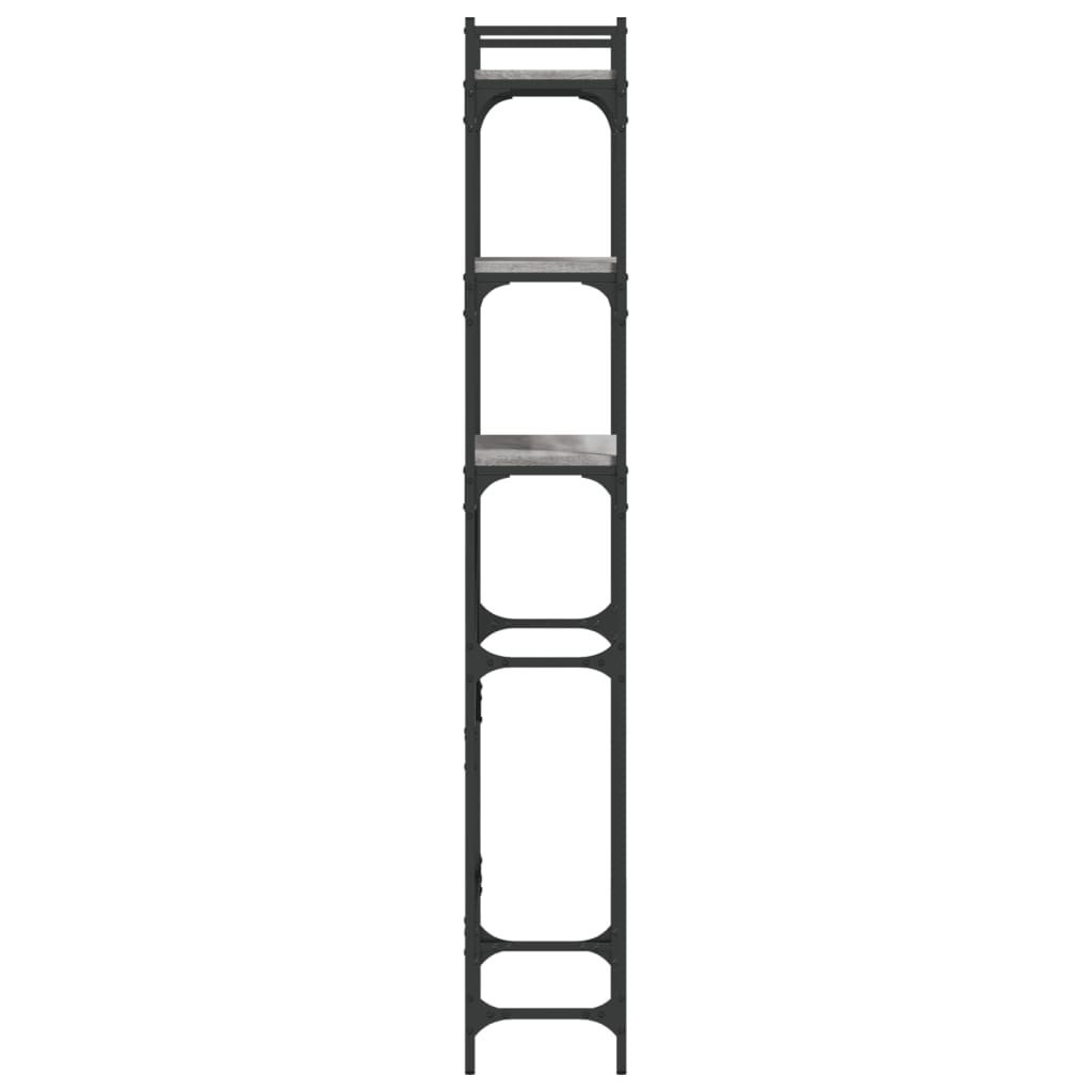 vidaXL Ραφιέρα Πλυντηρίου Γκρι Sonoma 67x25x163 εκ. από Επεξεργ. Ξύλο