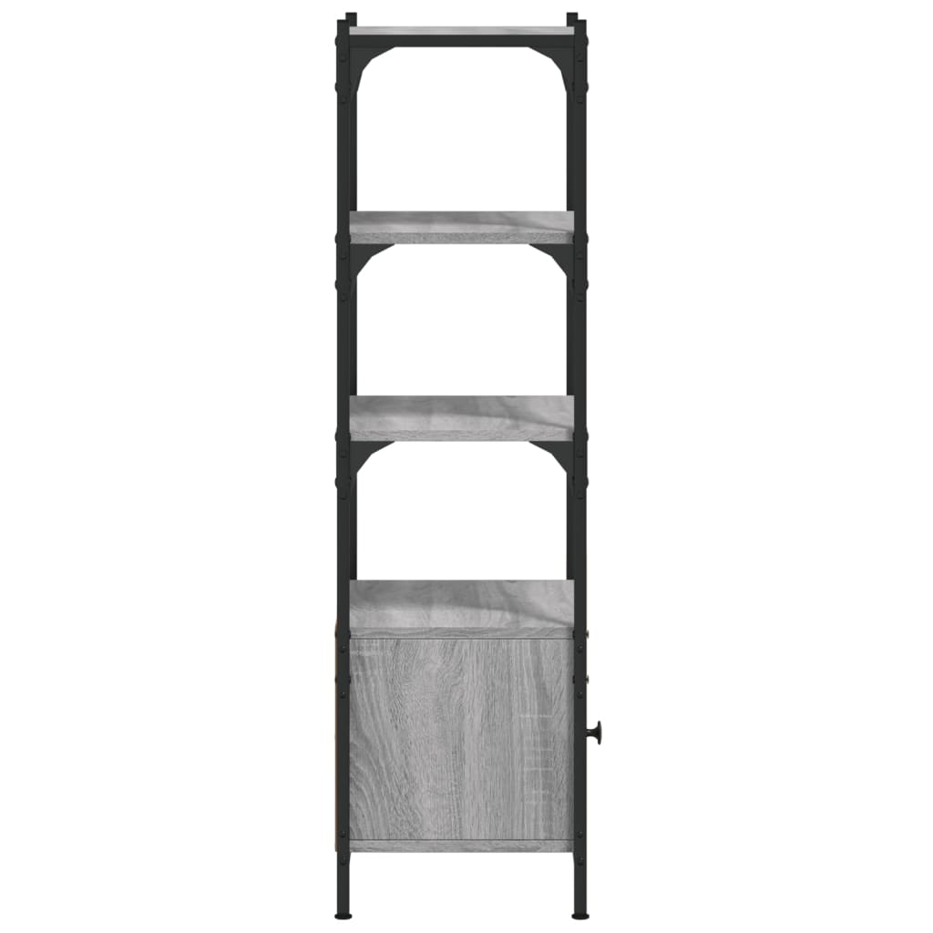 vidaXL Βιβλιοθήκη 3 Επιπέδων Γκρι Sonoma 41x30x109,5 εκ. Επεξεργ. Ξύλο