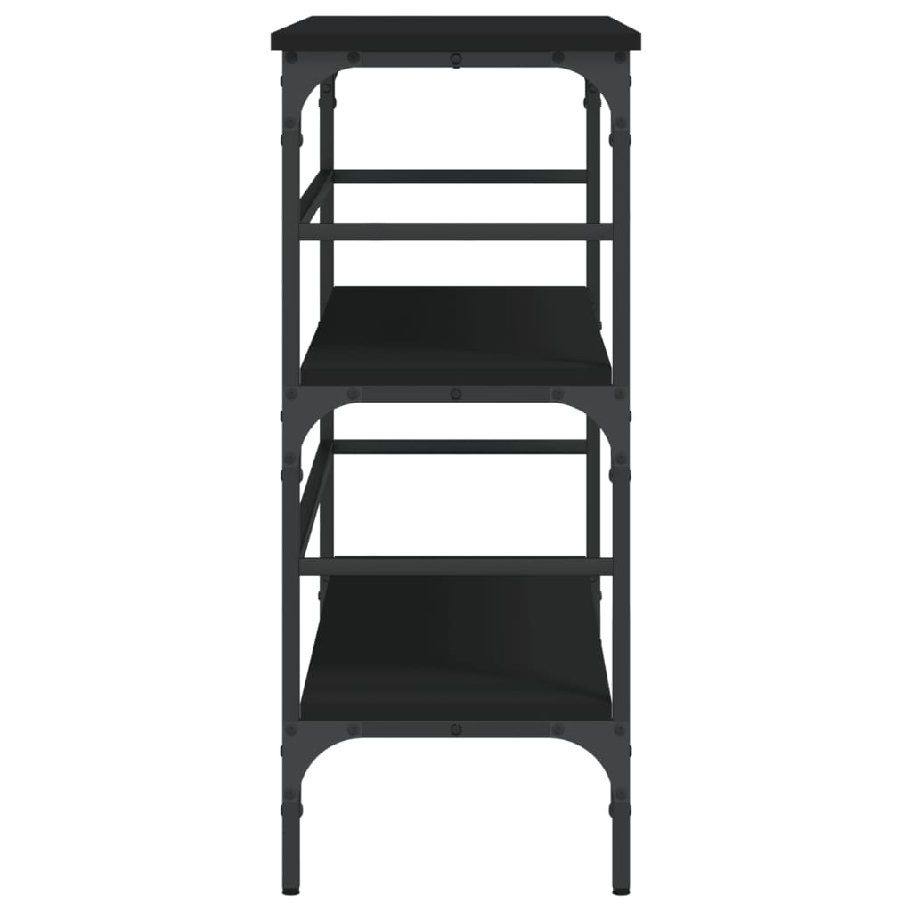 vidaXL Τραπέζι Κονσόλα Μαύρο 100x32x75 εκ. Επεξεργασμένο Ξύλο