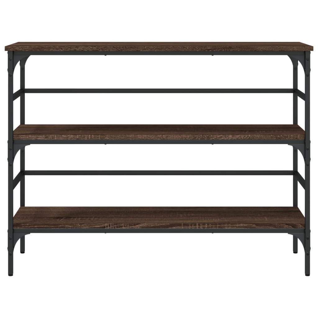 vidaXL Τραπέζι Κονσόλα Καφέ Δρυς 100x32x75 εκ. Επεξεργασμένο Ξύλο