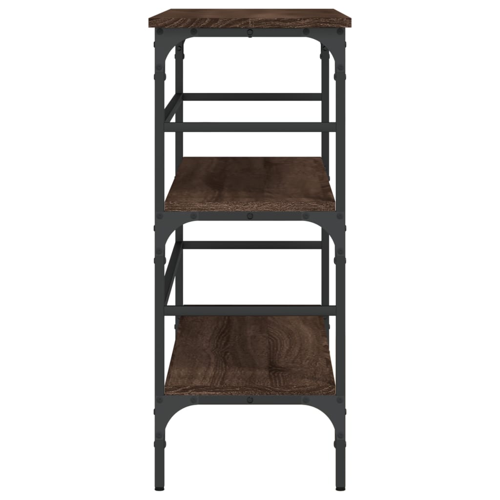 vidaXL Τραπέζι Κονσόλα Καφέ Δρυς 100x32x75 εκ. Επεξεργασμένο Ξύλο