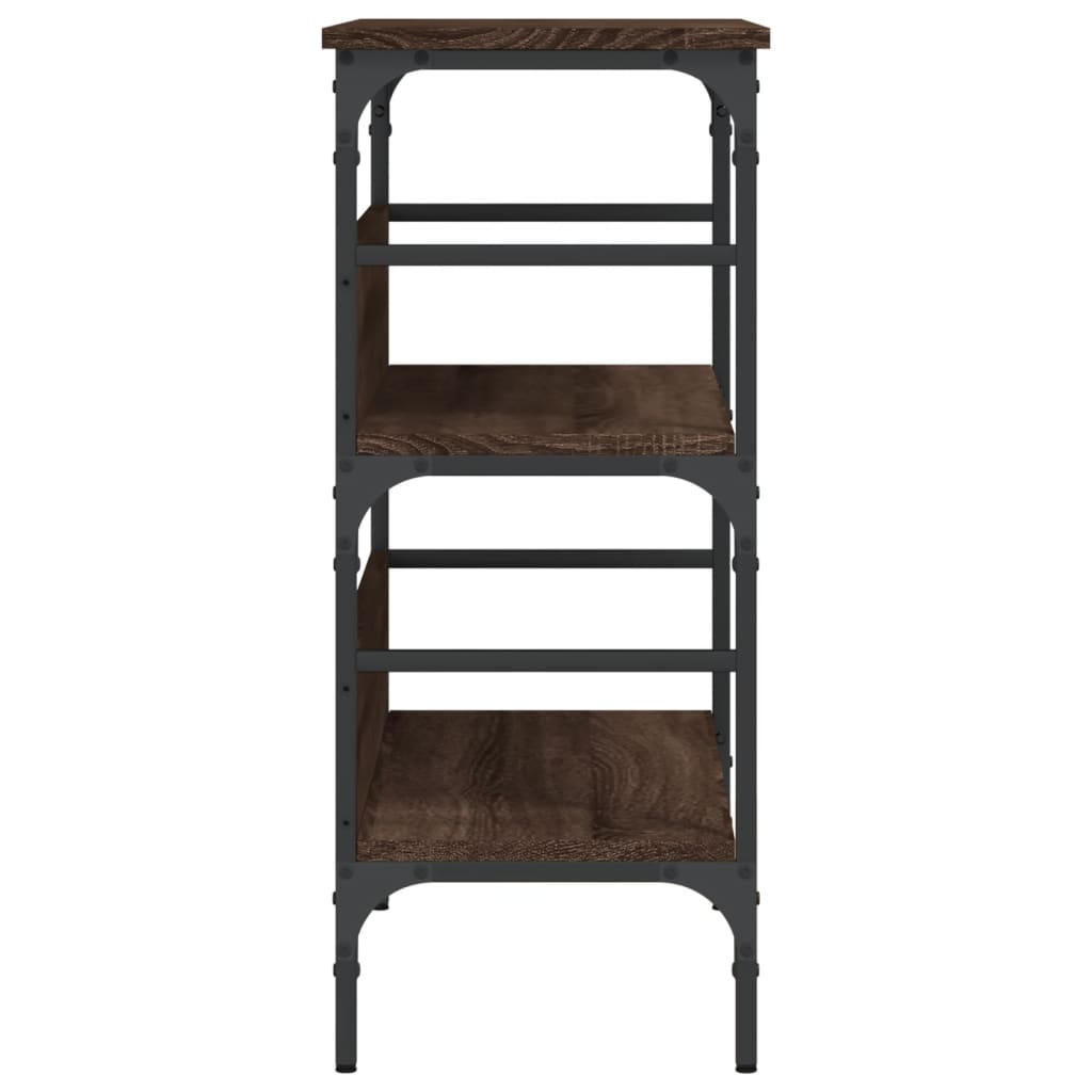 vidaXL Τραπέζι Κονσόλα Καφέ Δρυς 75x32x75 εκ. Επεξεργασμένο Ξύλο