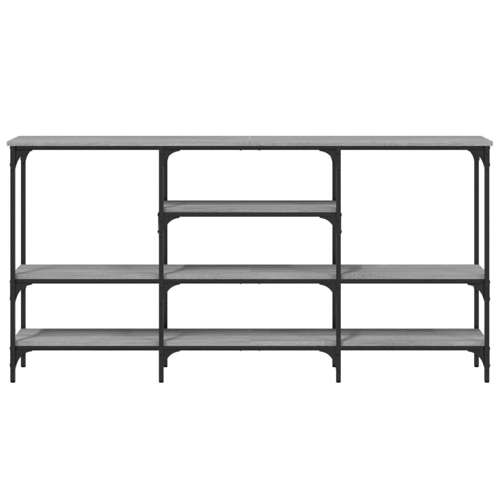 vidaXL Τραπέζι Κονσόλα Γκρι Sonoma 160x29x80 εκ. Επεξεργασμένο Ξύλο