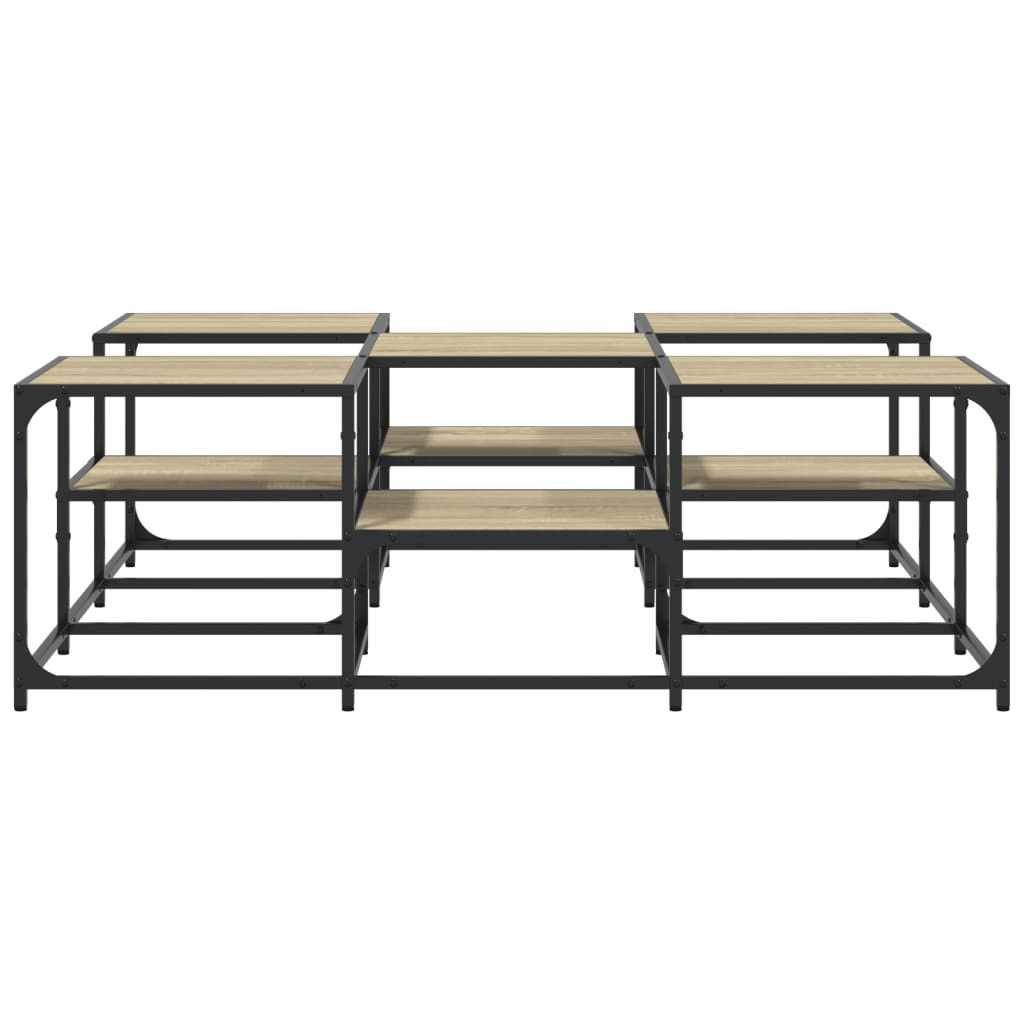 vidaXL Τραπεζάκι Σαλονιού Sonoma Δρυς 121x121x40 εκ Επεξεργασμένο Ξύλο