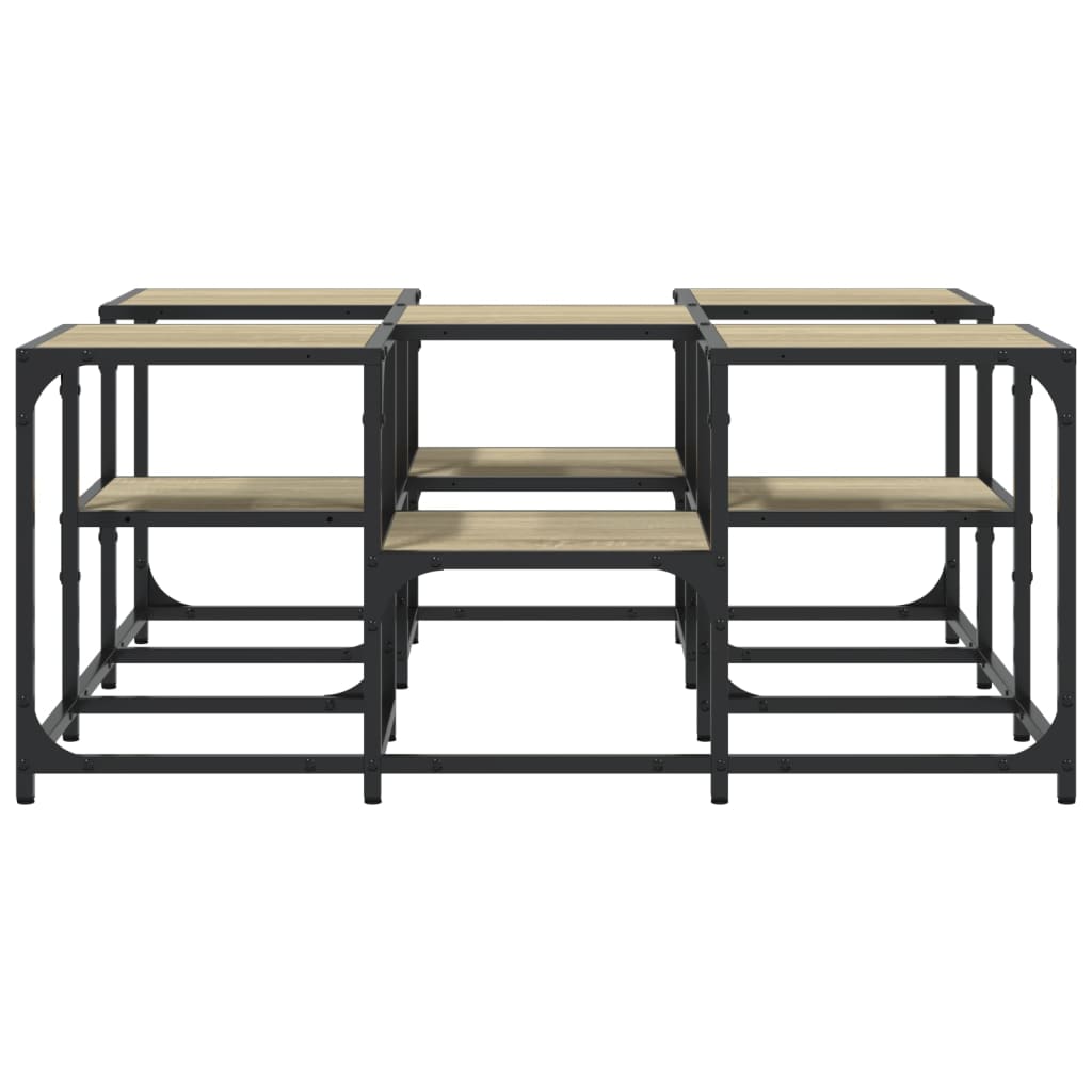 vidaXL Τραπεζάκι Σαλονιού Sonoma Δρυς 91x91x40 εκ. Επεξεργασμένο Ξύλο