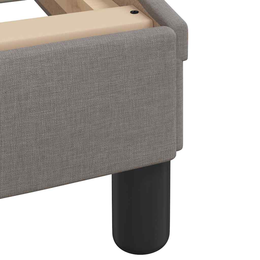 vidaXL Σκελετός Κρεβατιού Χωρίς Στρώμα Hvar Taupe 100 x 200 εκ. Υφασμάτινο