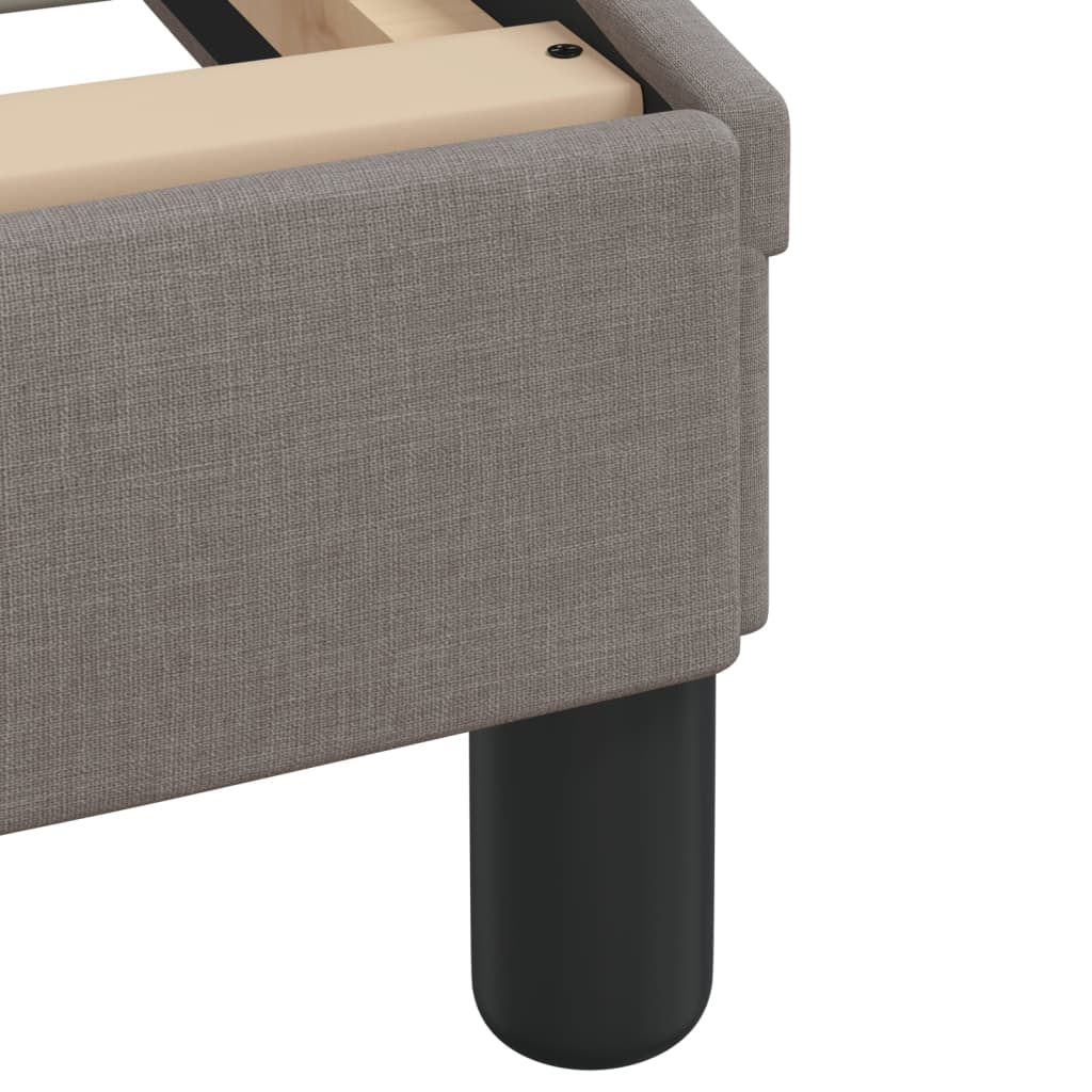 vidaXL Σκελετός Κρεβατιού Χωρίς Στρώμα Taupe 140x190 εκ. Υφασμάτινο