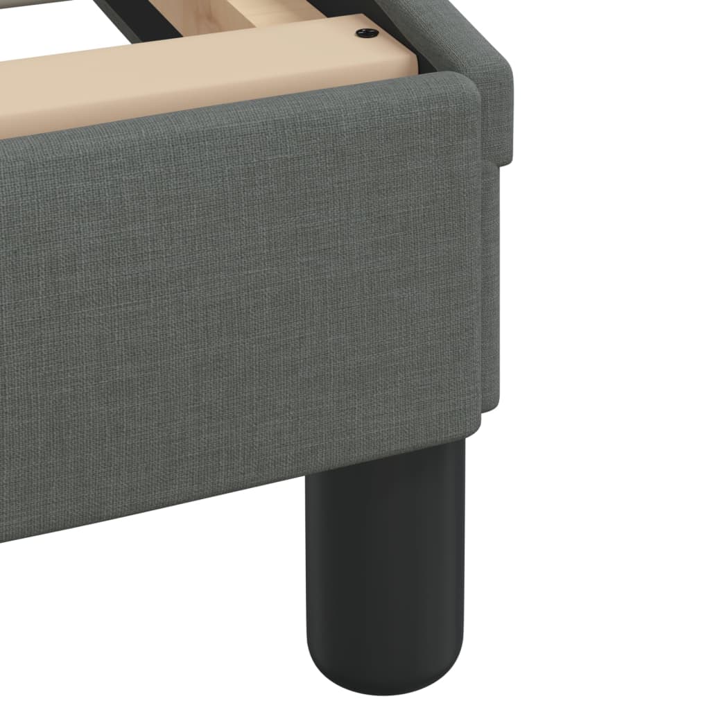 vidaXL Σκελετός Κρεβατιού Χωρίς Στρώμα Γκρι 140x200 εκ.Υφασμάτινο