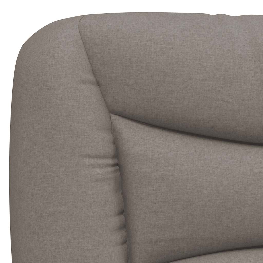 vidaXL Σκελετός Κρεβατιού Χωρίς Στρώμα Hvar Taupe 160x200 εκ. Υφασμάτινο