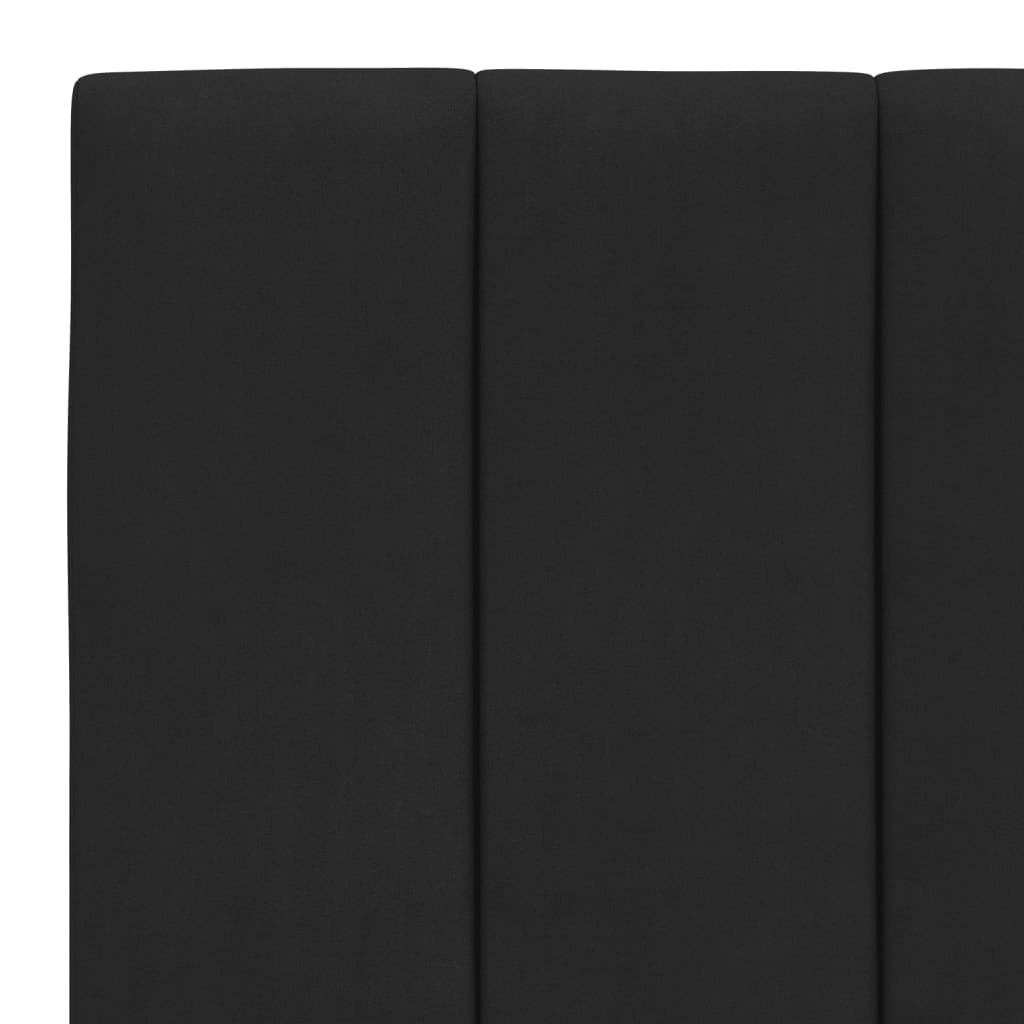 vidaXL Πλαίσιο Κρεβατιού με Κεφαλάρι Μαύρο 80 x 200 εκ. Βελούδινο