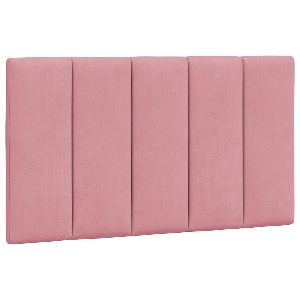 vidaXL Πλαίσιο Κρεβατιού Χωρίς Στρώμα Hanko Ροζ 90x190 εκ. Βελούδινο