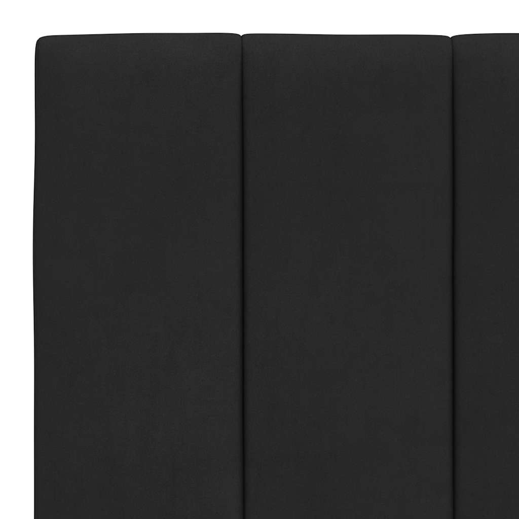 vidaXL Σκελετός Κρεβατιού Χωρίς Στρώμα Hanko Μαύρο 180x200 εκ. Βελούδινο