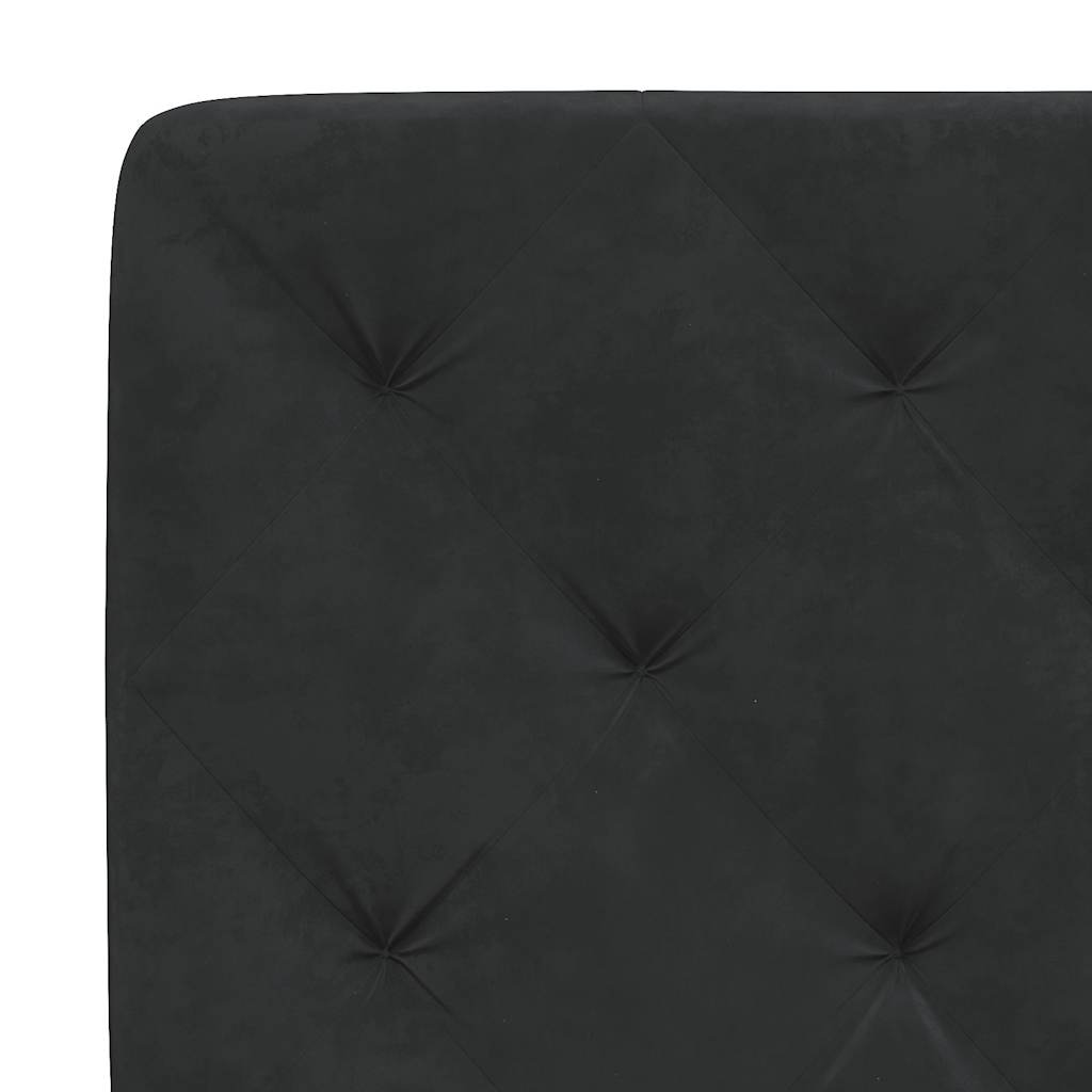 vidaXL Σκελετός Κρεβατιού Χωρίς Στρώμα Μαύρο 120x200 εκ. Βελούδινο