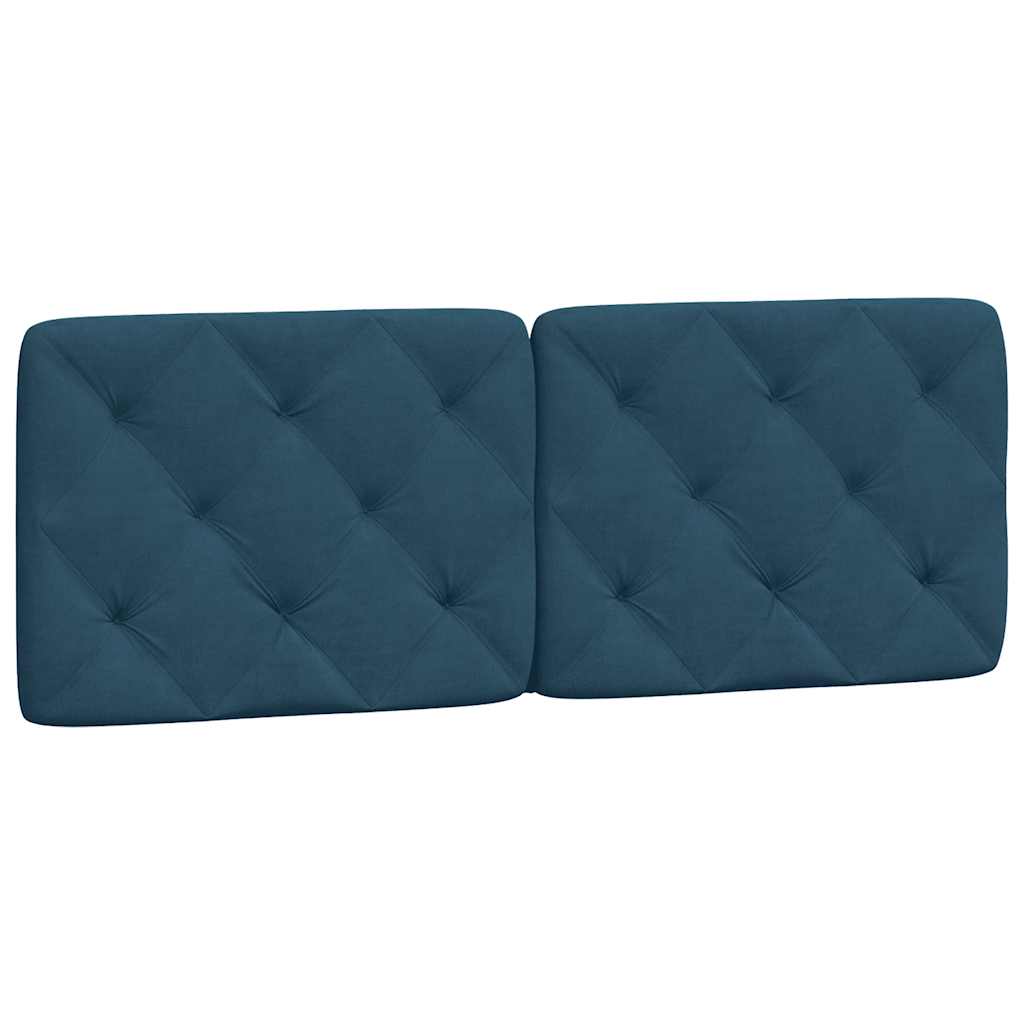 vidaXL Σκελετός Κρεβατιού Χωρίς Στρώμα Μπλε 120x200 εκ. Βελούδινο