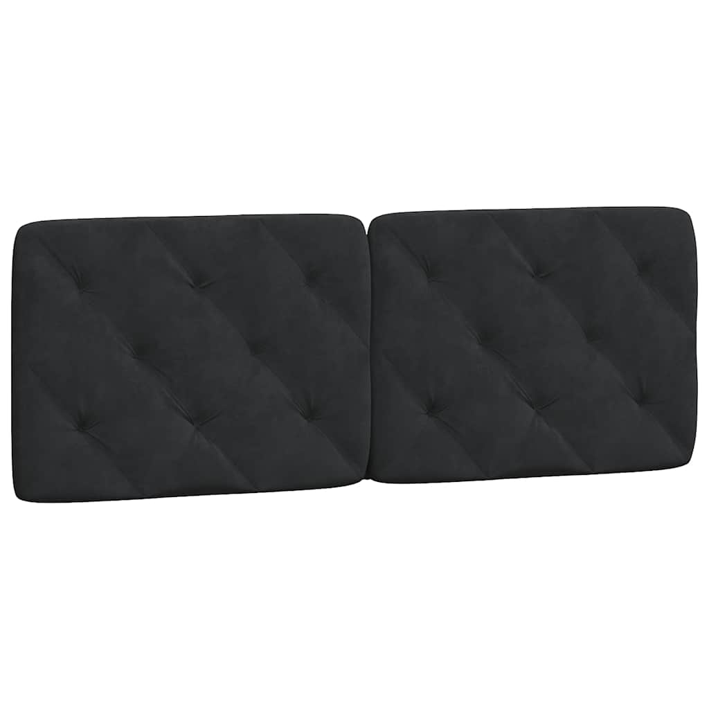 vidaXL Σκελετός Κρεβατιού Χωρίς Στρώμα Μαύρο 140x190 εκ. Βελούδινο