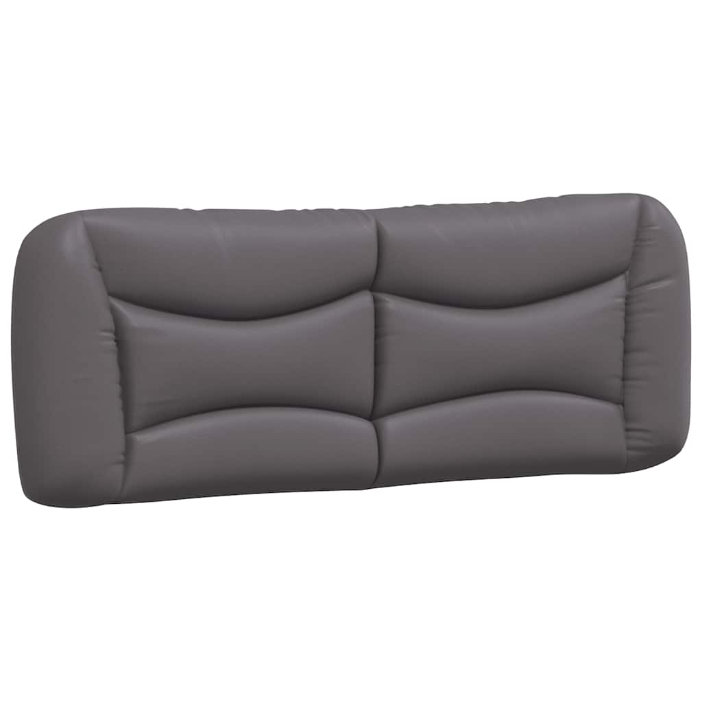 vidaXL Πλαίσιο κρεβατιού χωρίς Στρώμα Hvar Γκρι 120x200 εκ. Συνθετικό Δέρμα