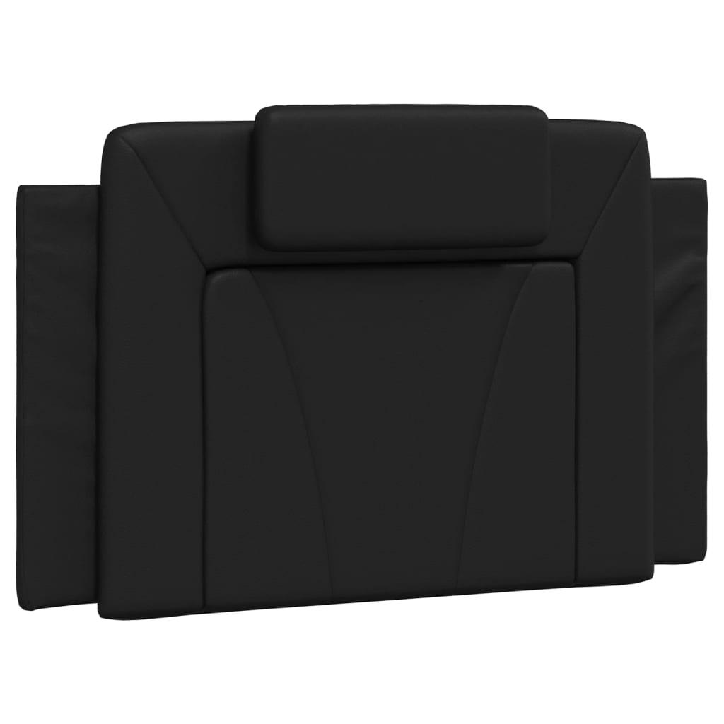 vidaXL Σκελετός Κρεβατιού Viana Χωρίς Στρώμα Μαύρο 90x190 εκ Συνθετικό Δέρμα