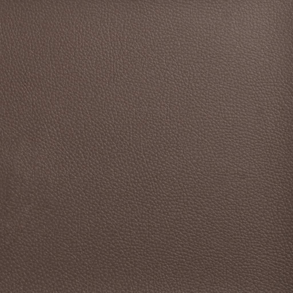 vidaXL Σκελετός Κρεβατιού Viana Χωρίς Στρώμα Καφέ 100x200 εκ. Συνθετικό Δέρμα