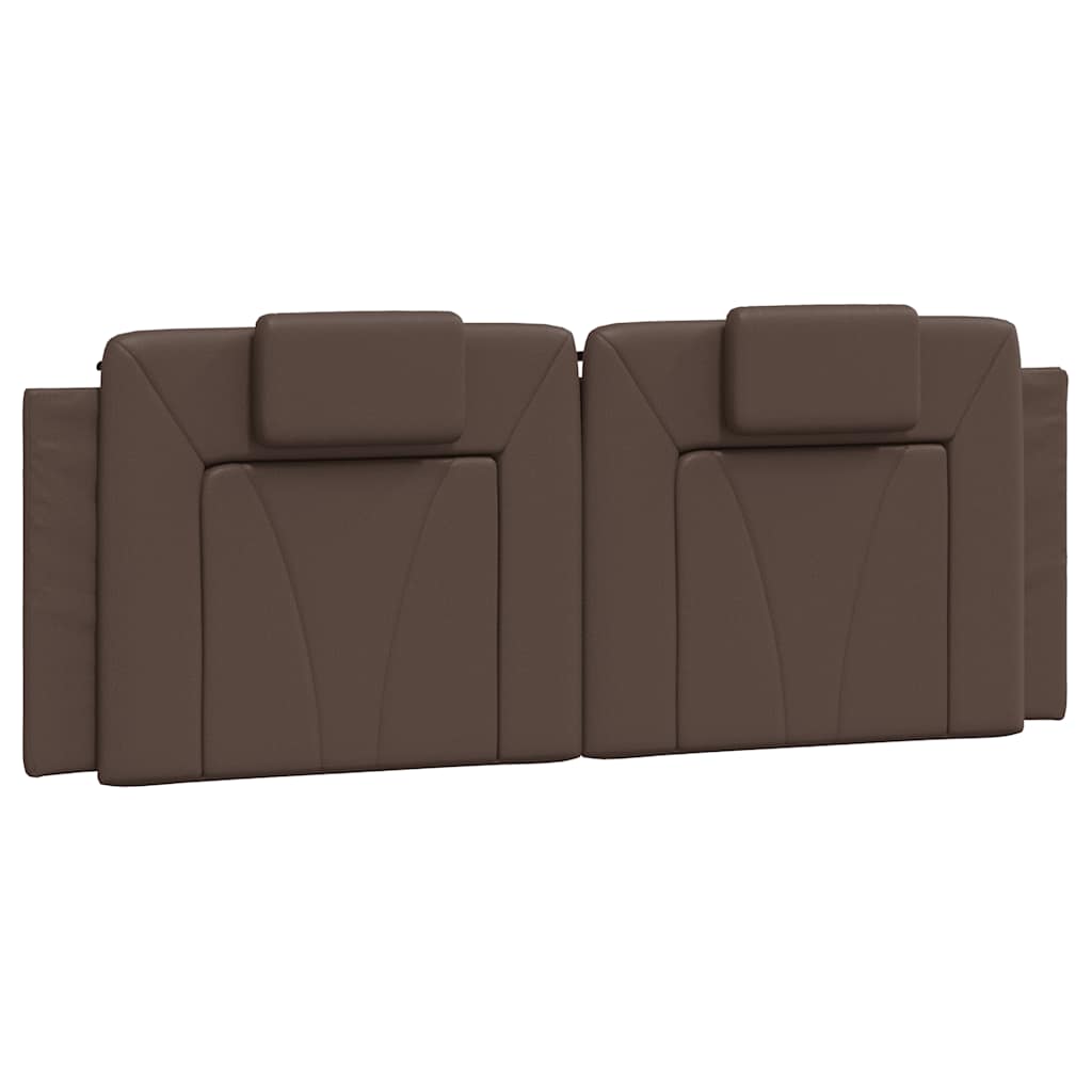 vidaXL Σκελετός Κρεβατιού Viana Χωρίς Στρώμα Καφέ 120x200 εκ. Συνθετικό Δέρμα