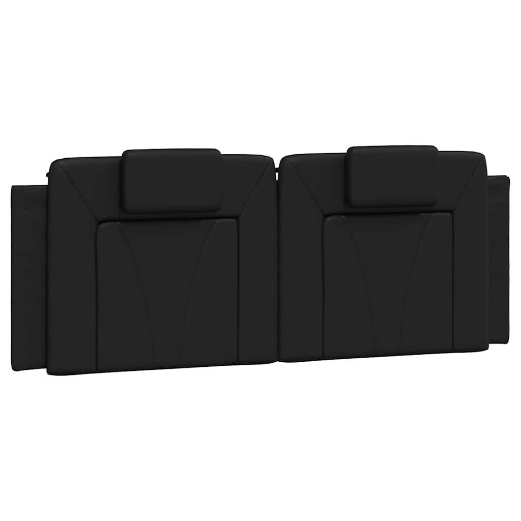vidaXL Σκελετός Κρεβατιού Viana Χωρίς Στρώμα Μαύρο 140x200 εκ. Συνθετικό Δέρμα
