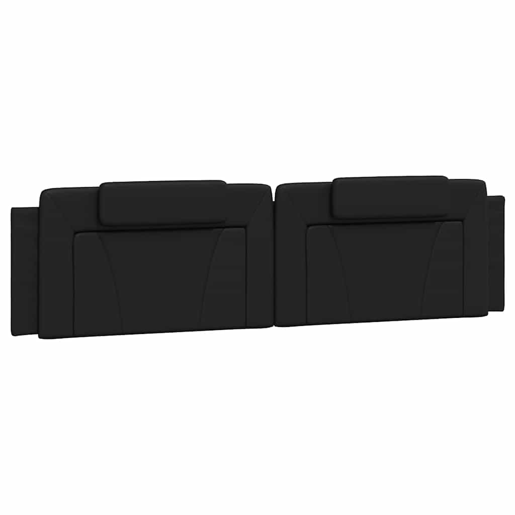 vidaXL Σκελετός Κρεβατιού Viana Χωρίς Στρώμα Μαύρο 200x200 εκ. Συνθετικό Δέρμα