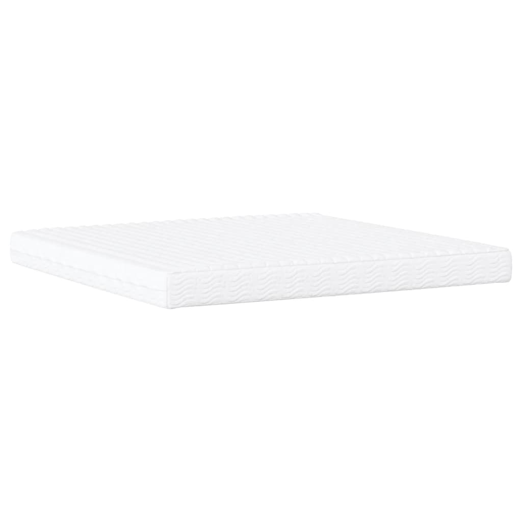 vidaXL Κρεβάτι με Στρώμα Dover Ανοιχτό Γκρι 200x200 εκ. Υφασμάτινο