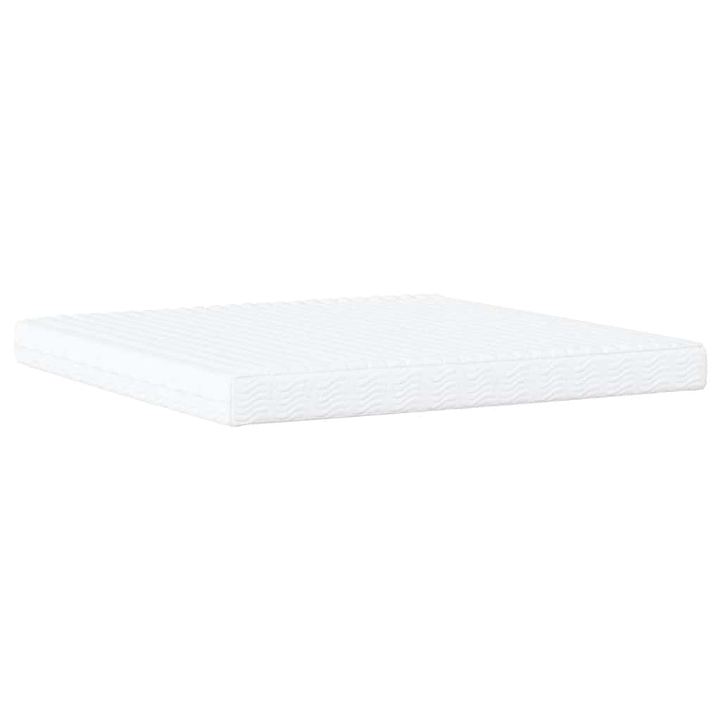 vidaXL Κρεβάτι με Στρώμα Dover Σκούρο Πράσινο 200x200εκ. Βελούδινο