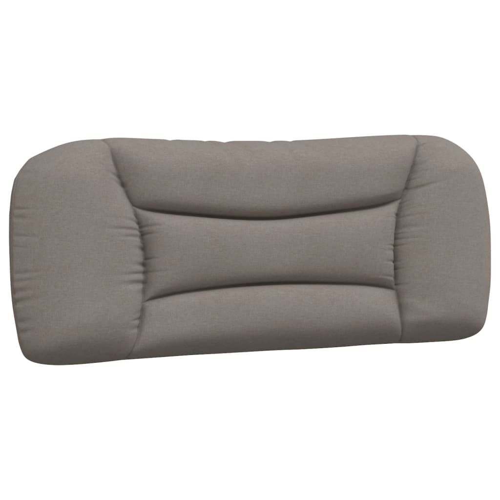 vidaXL Κρεβάτι με Στρώμα Hvar Taupe 100 x 200 εκ. Υφασμάτινο