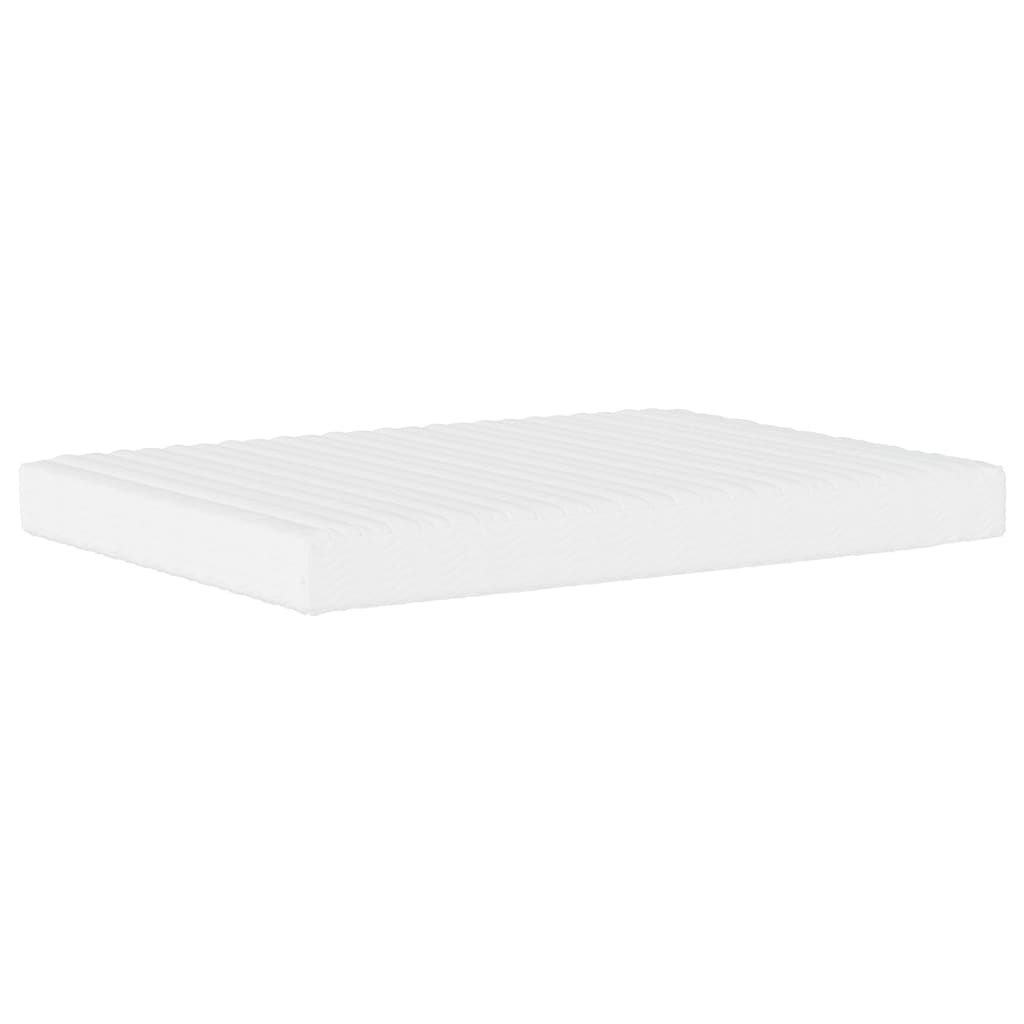 vidaXL Κρεβάτι με Στρώμα Hvar Μπλε 120x200 εκ. Υφασμάτινο