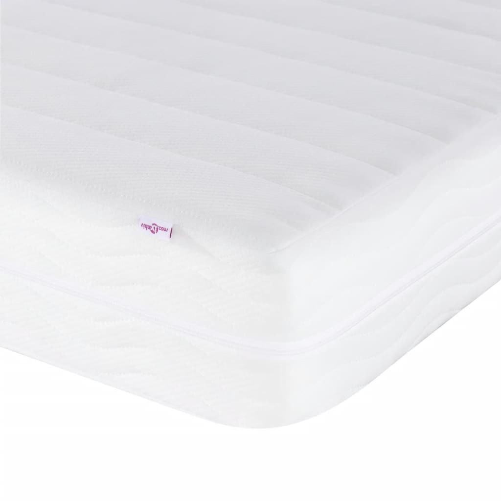 vidaXL Κρεβάτι με Στρώμα Hvar Μπλε 120x200 εκ. Υφασμάτινο