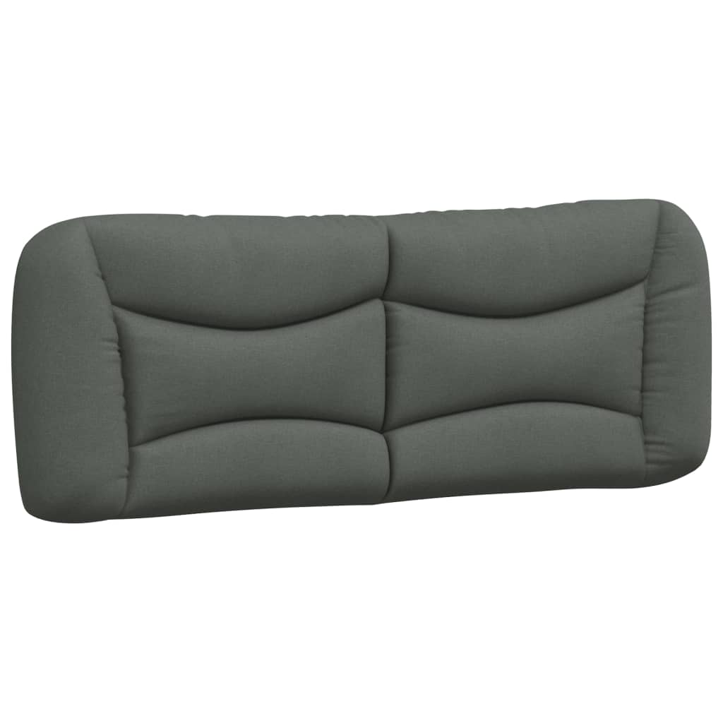 vidaXL Κρεβάτι με Στρώμα Hvar Σκούρο Γκρι 180x200 εκ Υφασμάτιν