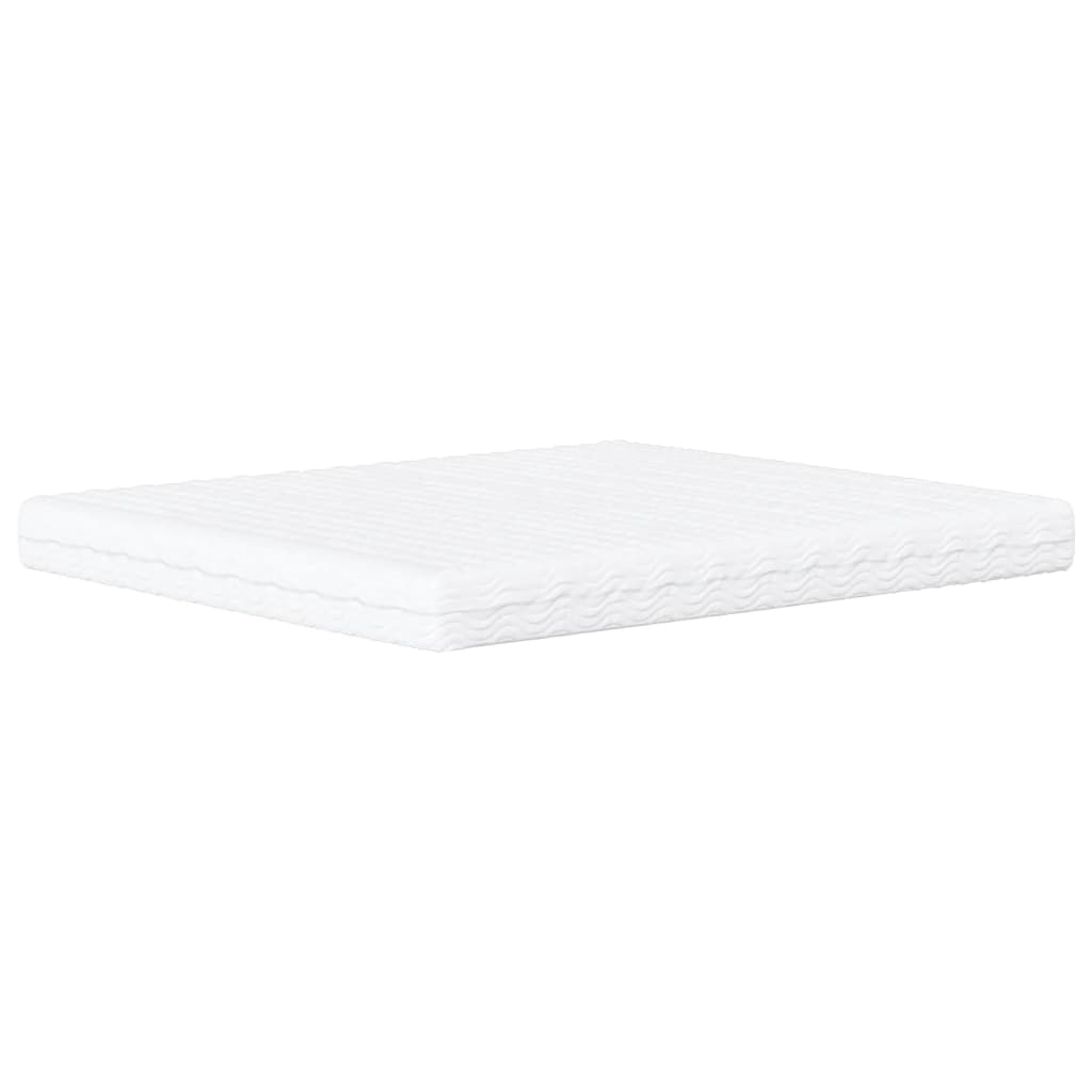 vidaXL Κρεβάτι με Στρώμα Hvar Σκούρο Γκρι 180x200 εκ Υφασμάτιν