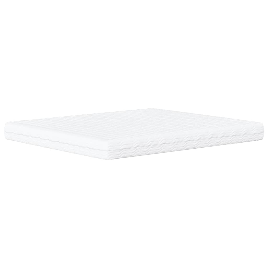 vidaXL Κρεβάτι με Στρώμα Hvar Μπλε 180x200 εκ. Υφασμάτινο