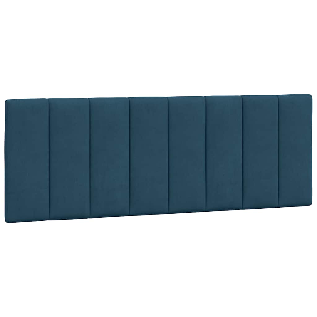 vidaXL Κρεβάτι με Στρώμα Hanko Μπλε 120x200 εκ. Βελούδινο