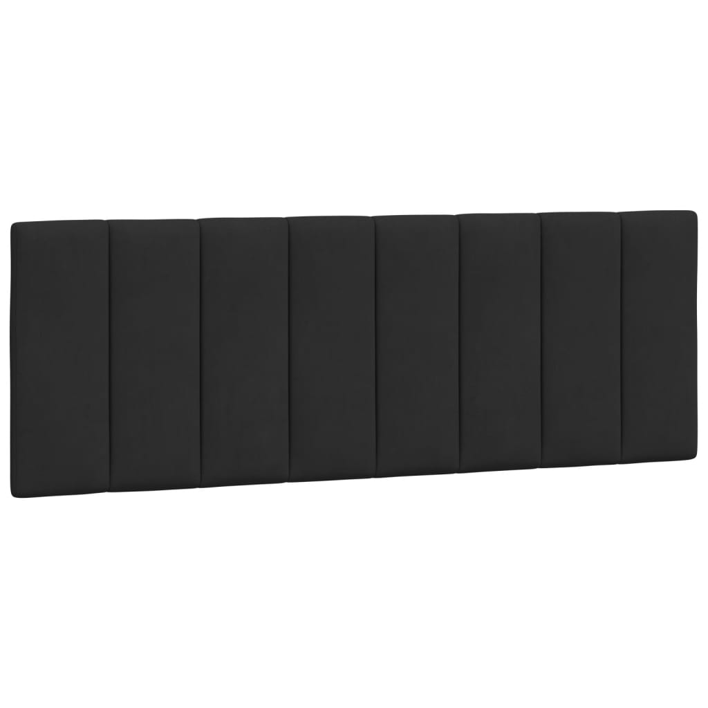vidaXL Κρεβάτι με Στρώμα Hanko Μαύρο 140x190 εκ. Βελούδινο