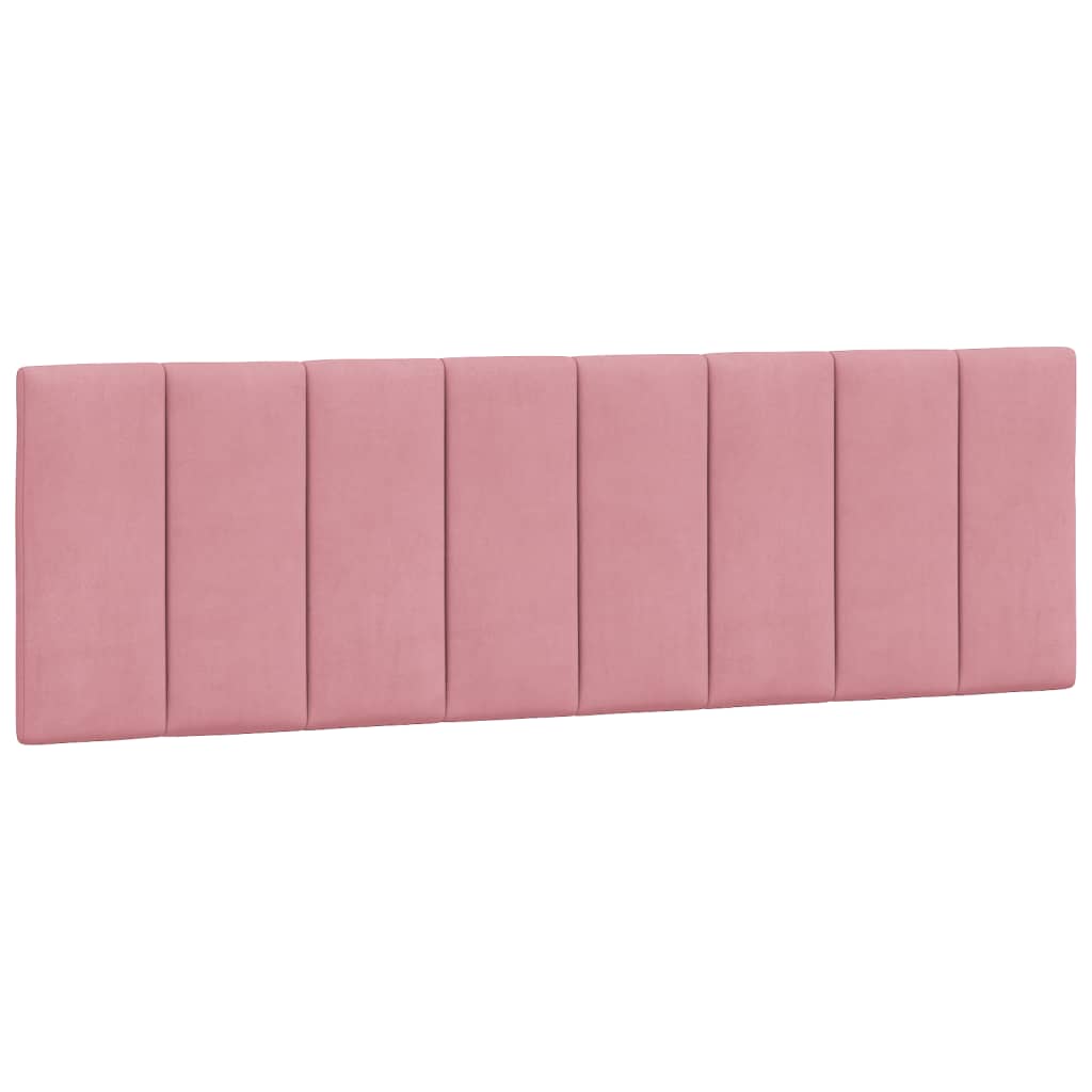 vidaXL Κρεβάτι με Στρώμα Hanko Ροζ 160x200 εκ. Βελούδινο