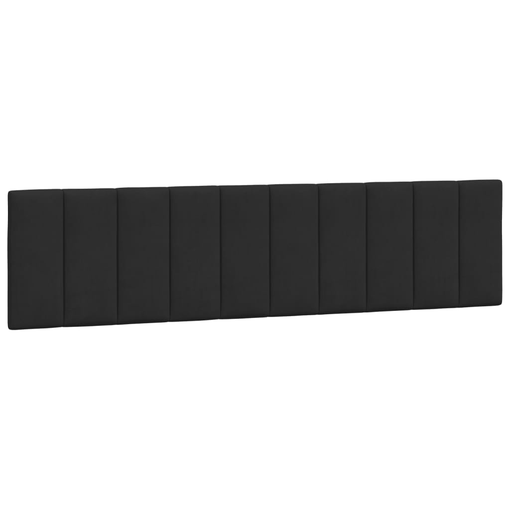 vidaXL Κρεβάτι με Στρώμα Hanko Μαύρο 200x200 εκ. Βελούδινο