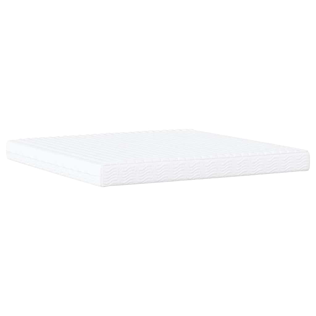 vidaXL Κρεβάτι με Στρώμα Hanko Σκούρο Πράσινο 200x200εκ. Βελούδινο