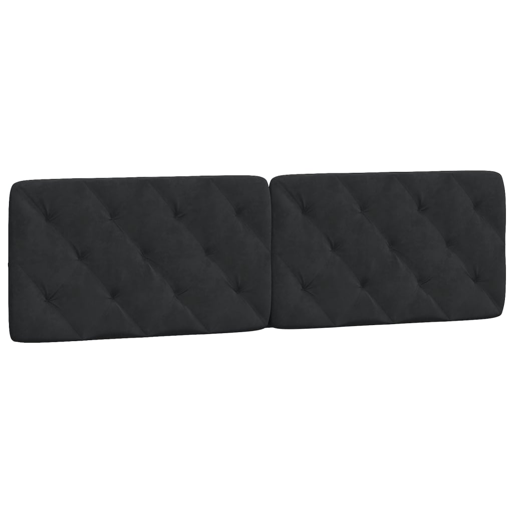 vidaXL Κρεβάτι με Στρώμα Μαύρο 180x200 εκ. Βελούδινο