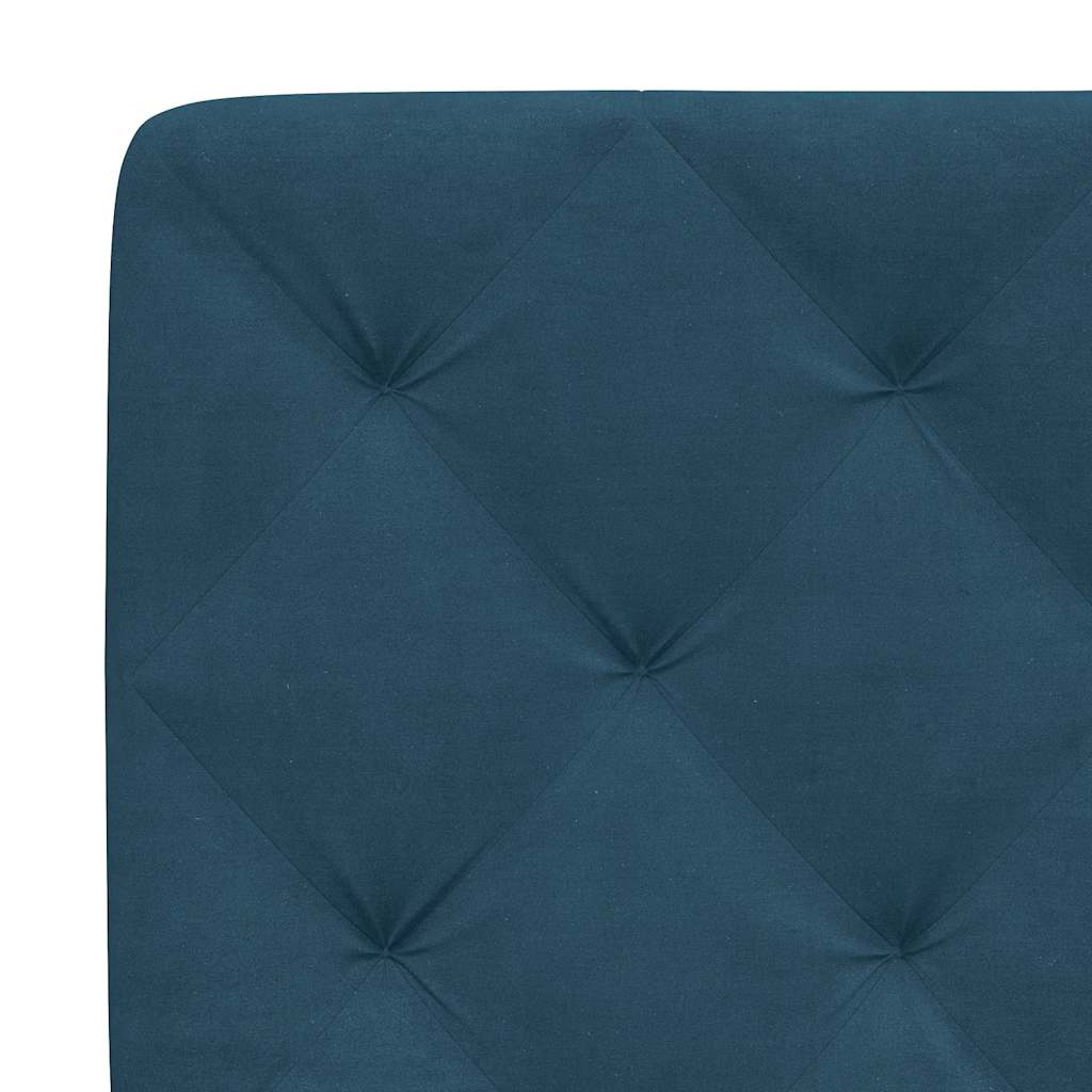 vidaXL Κρεβάτι με Στρώμα Μπλε 180 x 200 εκ. Βελούδινος