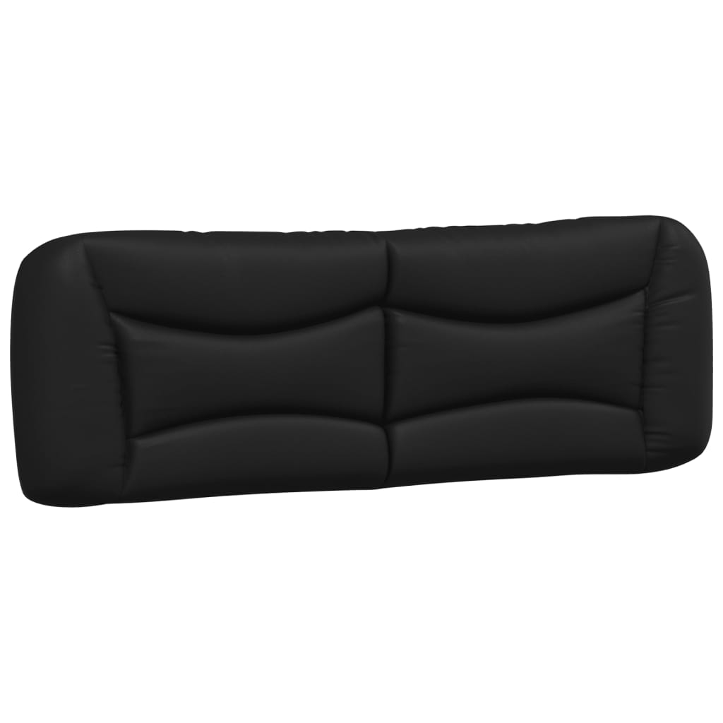 vidaXL Κρεβάτι με Στρώμα Hvar Μαύρο/Λευκό 160x200 εκ. από Συνθετικό Δέρμα