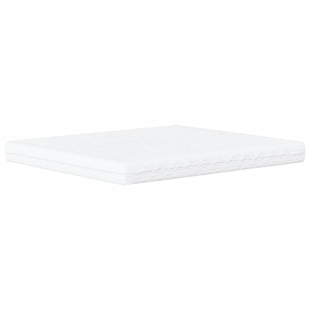 vidaXL Κρεβάτι με Στρώμα Hvar Μαύρο/Λευκό 160x200 εκ. από Συνθετικό Δέρμα