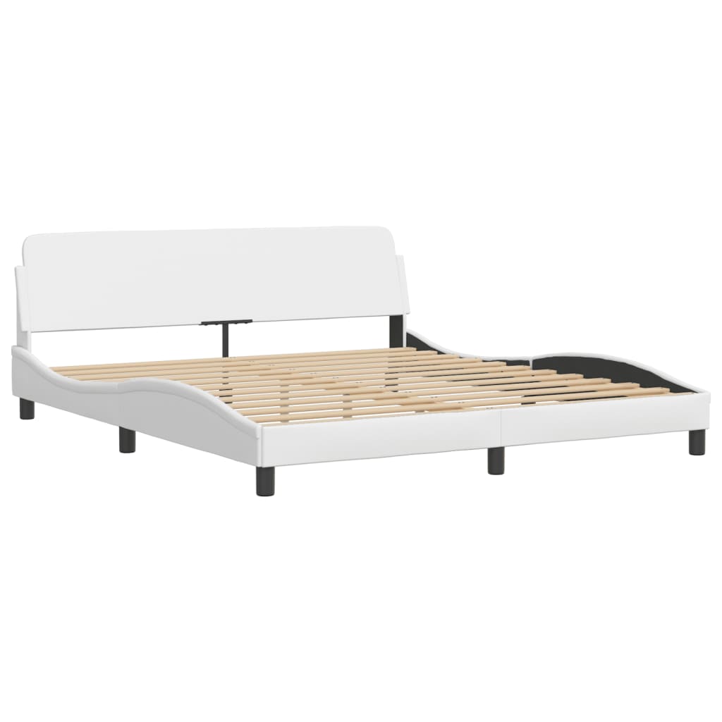 vidaXL Κρεβάτι με Στρώμα Hvar Μαύρο 180x200 εκ. από Συνθετικό δέρμα