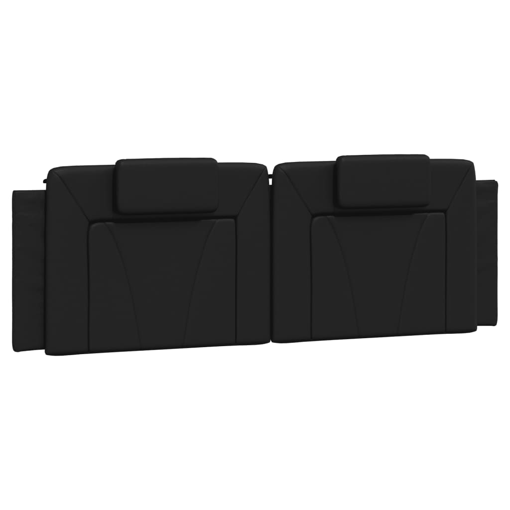 vidaXL Κρεβάτι Viana με Στρώμα Μαύρο 160x200εκ.από Συνθετικό Δέρμα